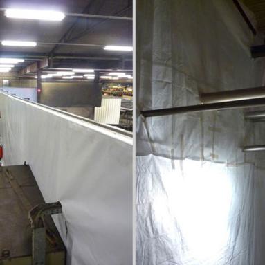 9 Temporäre Staubschutzwand