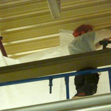 11 Temporäre Staubschutzwand