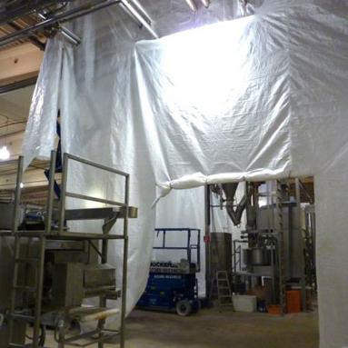 12 Temporäre Staubschutzwand