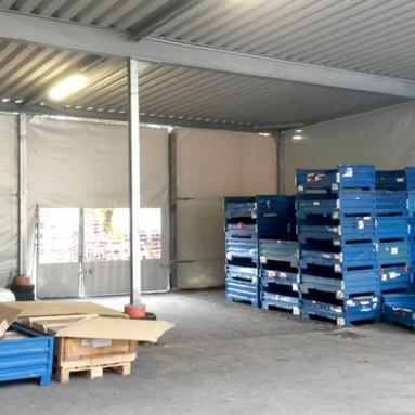 4 Schleppdacheinhausung