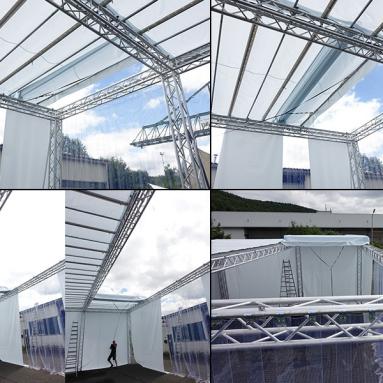 3 Staubschutzhalle für Wartungsarbeiten