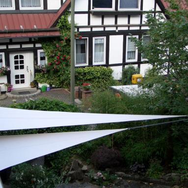 3 Sonnensegel, tempotäre Beschattung / Wetterschutz