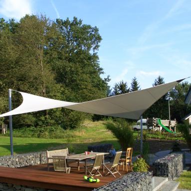 13 Sonnensegel, tempotäre Beschattung / Wetterschutz