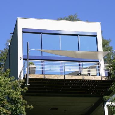 19 Sonnensegel, tempotäre Beschattung / Wetterschutz