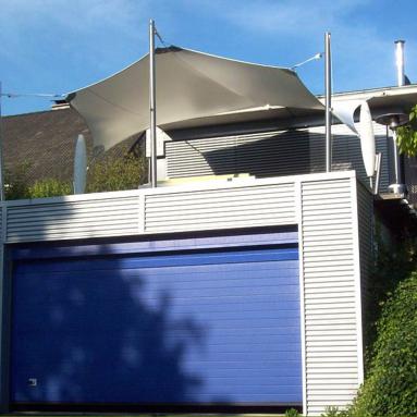 21 Sonnensegel, tempotäre Beschattung / Wetterschutz