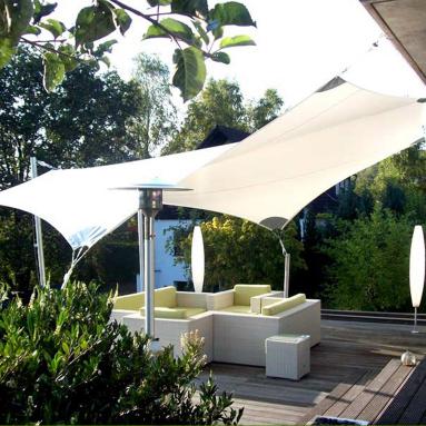 22 Sonnensegel, tempotäre Beschattung / Wetterschutz