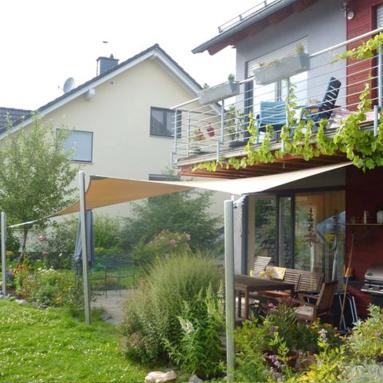 29 Sonnensegel, tempotäre Beschattung / Wetterschutz