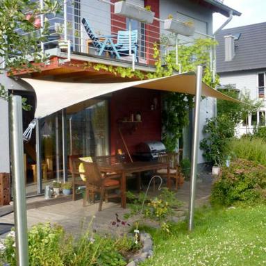 30 Sonnensegel, tempotäre Beschattung / Wetterschutz