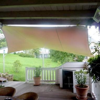 36 Sonnensegel, tempotäre Beschattung / Wetterschutz