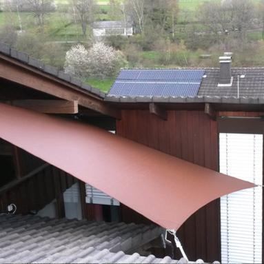 41 Sonnensegel, tempotäre Beschattung / Wetterschutz