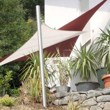 43 Sonnensegel, tempotäre Beschattung / Wetterschutz