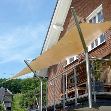 46 Sonnensegel, tempotäre Beschattung / Wetterschutz