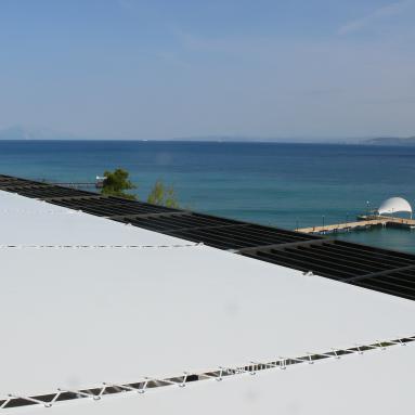 Sonnenschutz Hotelanlage, Club Med, Griechenland