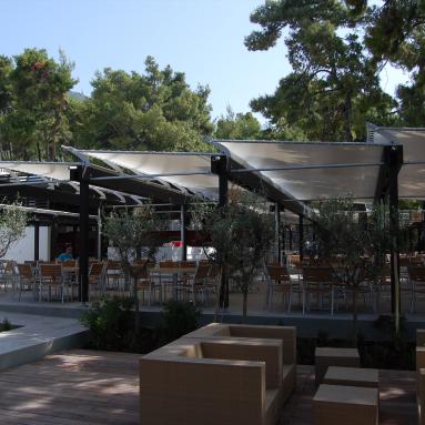 Sonnenschutz Hotelanlage, Club Med, Griechenland